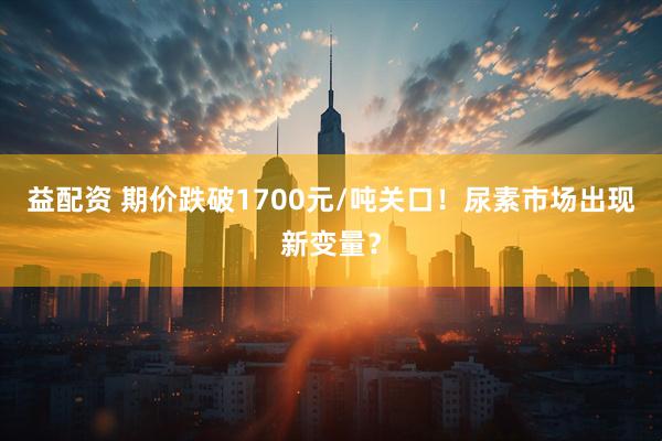 益配资 期价跌破1700元/吨关口！尿素市场出现新变量？