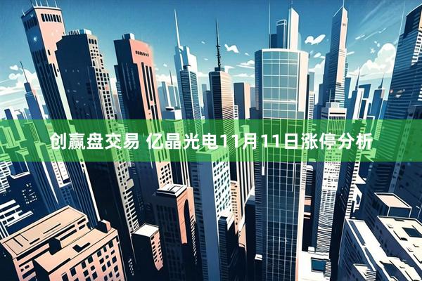 创赢盘交易 亿晶光电11月11日涨停分析
